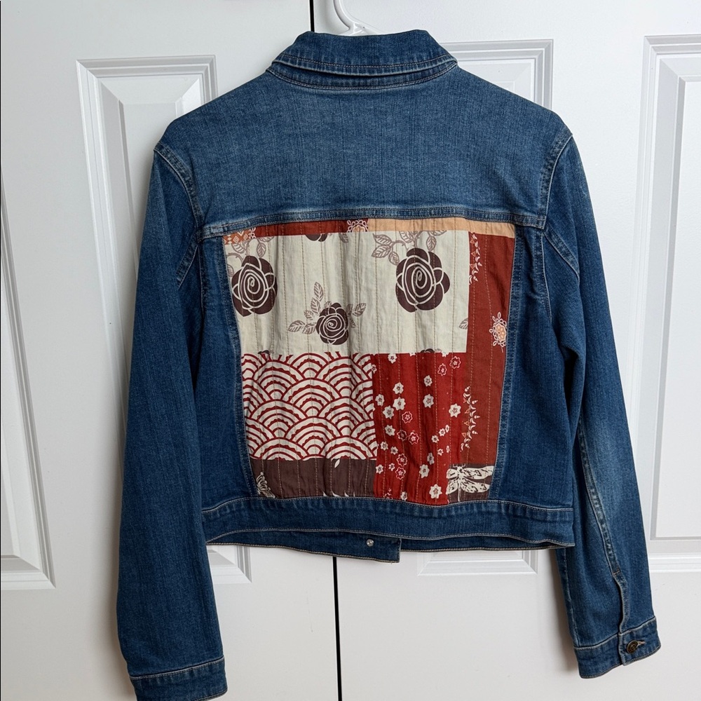 Denim Patchwork Jacket - image 1